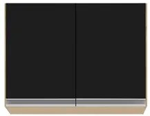 Armário de Cozinha Modulado de Canto 7 Peças CP36 com Pia Inox Castanh