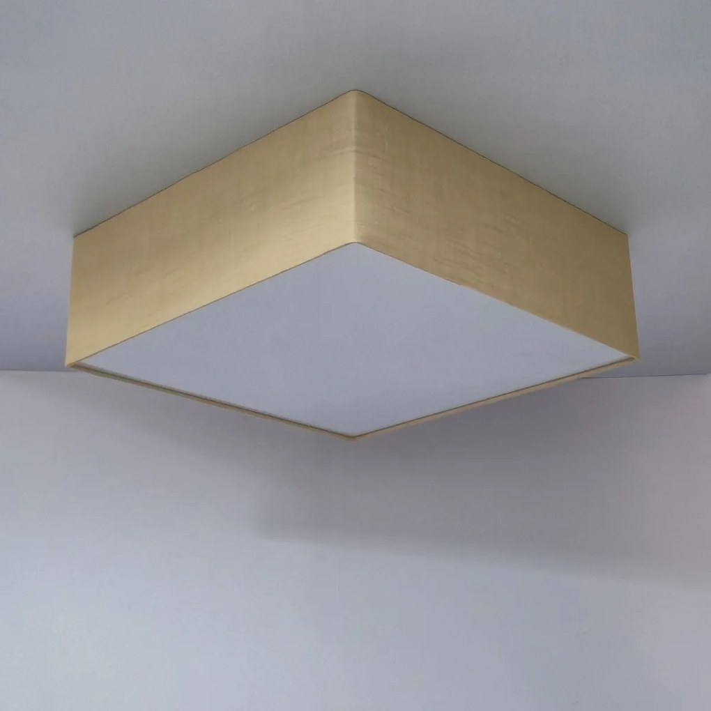 Plafon Quadrado Vivare Md-3002 Cúpula em Tecido 50x50x15cm - Bivolt Varias cores disponível