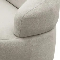 Sofá 2 Lugares Living Orgânico Sala de Estar 140cm Conka F05 Boucle Be