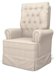 Kit 02 Poltronas de Amamentação e Descanso Com Balanço Laís G05 Linho