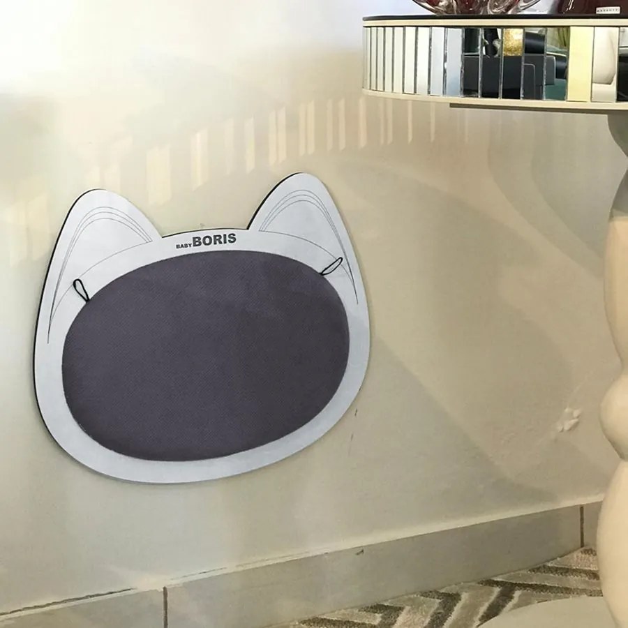 Arranhador de Parede para Gatos B100 Cinza - Sheep Estofados - Cinza claro