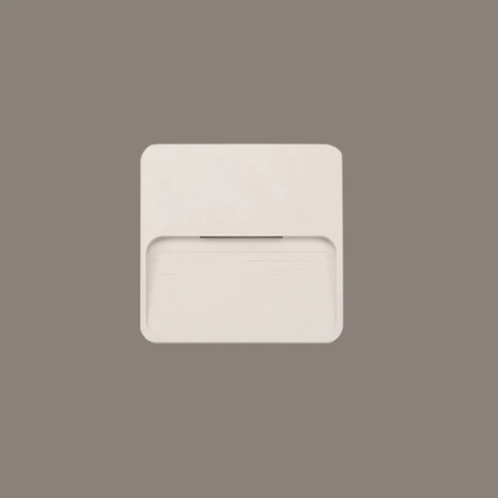 Balizador Fit Sobrepor 2W Led 3000K Ip65 Branco 12X12X1,2Cm | Opus Dn... (Branco)