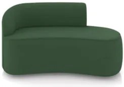 Sofá 2 Lugares Para Sala 140cm Orgânico Wendi Veludo Verde I01  - Mpoz