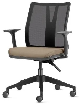 Cadeira Addit Assento Crepe Bege com Base Piramidal em Nylon - 54116 Sun House