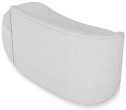 Sofá 2 Lugares Para Sala 140cm Orgânico Wendi Linho Cinza I01  - Mpoze