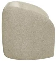 Kit 2 Poltronas Decorativa para Sala 112cm Meris Z32 Boucle Bege - Mpo