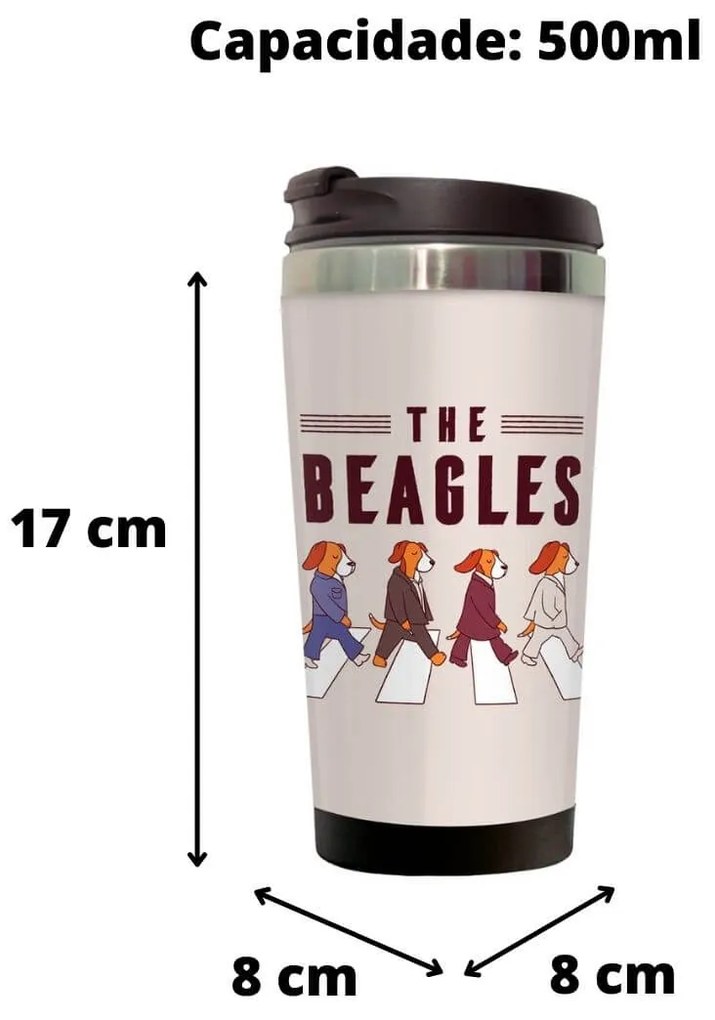 Copo Térmico 500ml Inox The Beagles