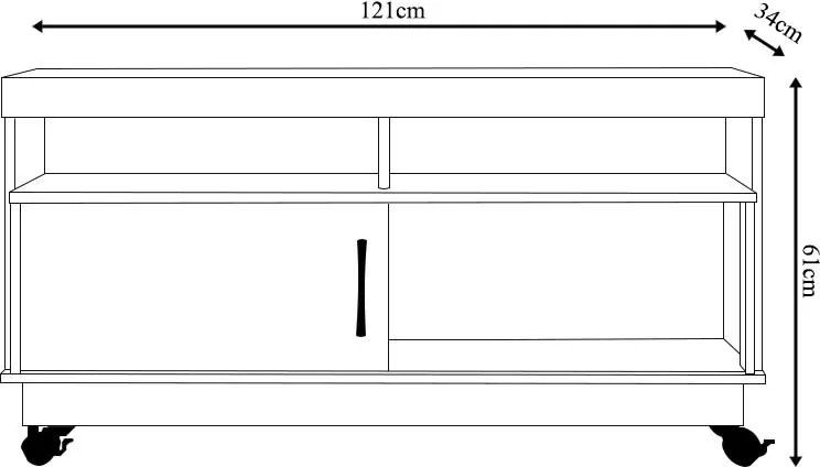 Rack Decorativo Merlim 2 Nichos até 50 Calacata/OffWhite G97 - Gran Belo