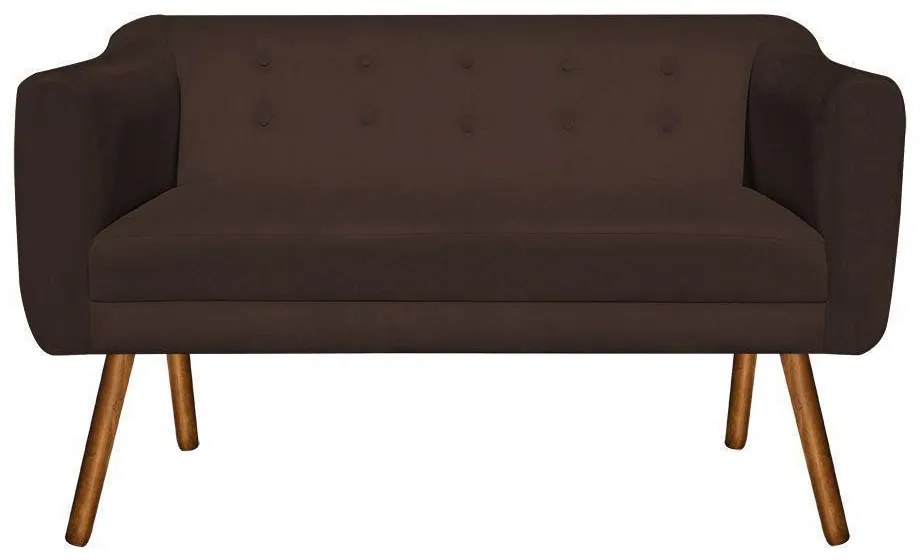 NAMORADEIRA JULIA 2 LUGARES SUEDE MARROM