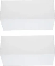 Kit 2 Arandelas Alumínio Acrílico Branco Valencia