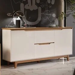 Buffet Aparador para Sala de Jantar 163cm Flow Off/Freijó - EJ Móveis