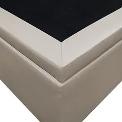 Base Box Baú para Cama Casal 138x188cm Liz S05 Sintético Bege - Mpozen
