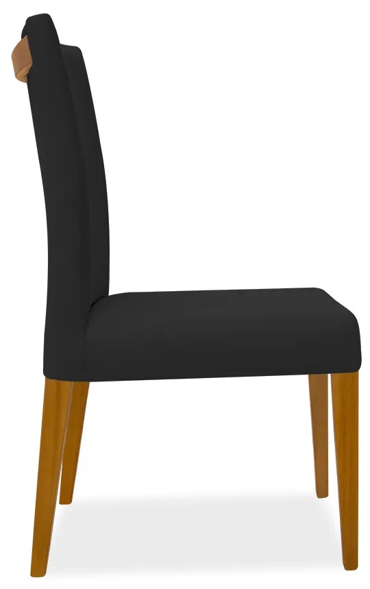 Kit 2 Cadeiras de Jantar Milan Veludo Preto