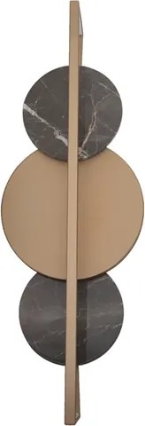 Arandela Led Tripla Bronze 41,8w 4180lm 3000k Bolle Rock