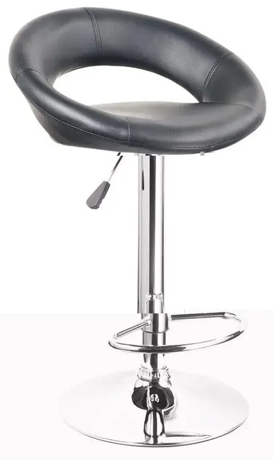 Banqueta Estofada Lux com Regulagem Preto L15 - Gran Belo