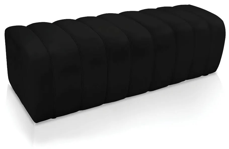 Calçadeira Olivia Casal 140 cm Veludo - D'Rossi - Preto