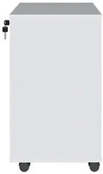 Conjunto Escritório Home Office 4 Peças Look A06 Branco/Ipê - Mpozenat