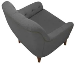 Poltrona Decorativa para Sala de Estar com Capitonê Pietà Z32 Linho Ci