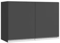 Armário de Cozinha Aéreo 80cm Com 2 Portas Andréia Cinza - AJL Móve