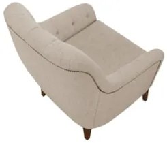 Kit 2 Poltronas Decorativas para Sala com Capitonê Pietà Z32 Linho Cru