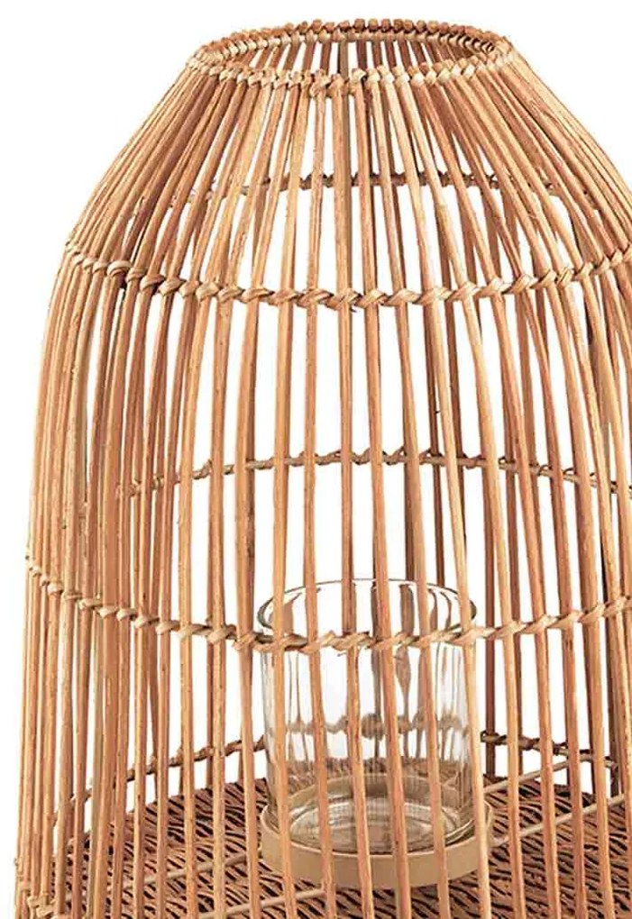 Lanterna Decorativa Em Rattan 38x30 Cm - D'Rossi
