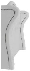 Cabeceira Cama Box Casal 140cm Antibes Z37 Boucle Branco - Mpozenato