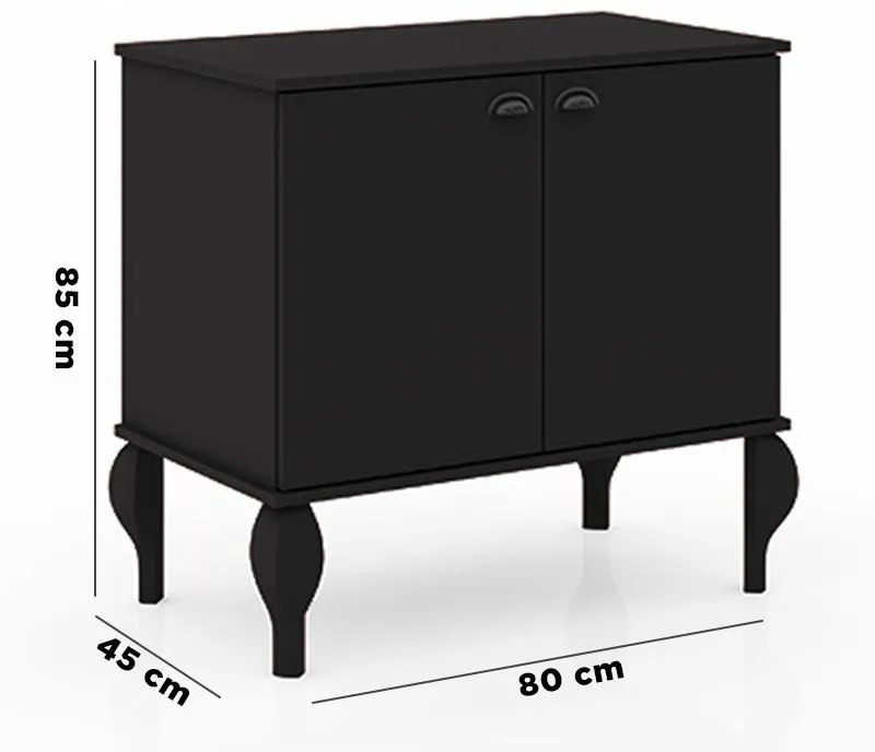 Gabinete De Banheiro Provençal Balcão Espelho Preto