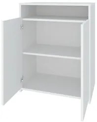 Conjunto Escritório Home Office 4 Peças Look A06 Branco/Ipê - Mpozenat