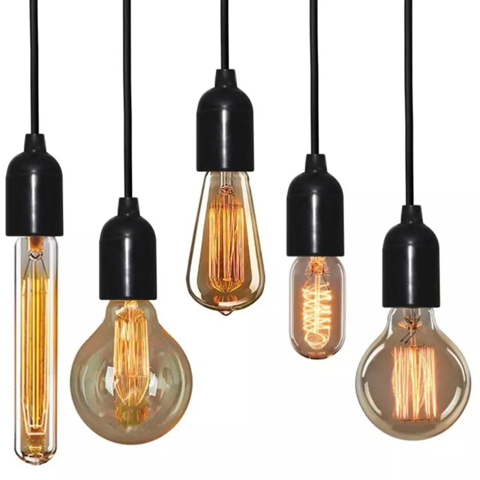Lustre Pendente Luminária Retro Md-4162/6 Suporte Para Lâmpada / Não Inclusa - Bivolt