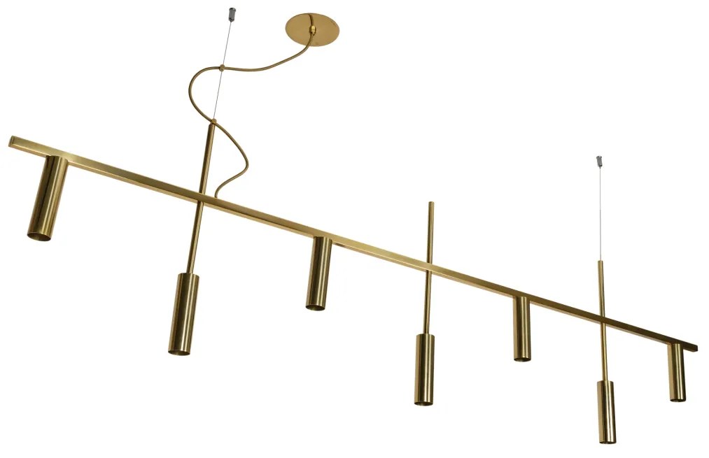 Pendente Platinum Linear 3,8X44,5X170Cm 7Xmr11 - Usina 16930/170 (BT - Branco Texturizado)