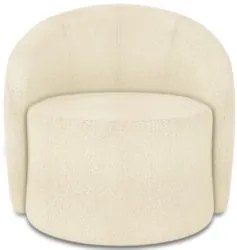 Sofá 4 Lugares 220cm Wendi e Poltrona Steve Boucle Bege I01 - Mpozena