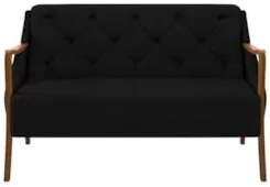 Kit Namoradeira 135cm e 2 Poltronas Decorativas Capitonê Lapa Z32 Velu