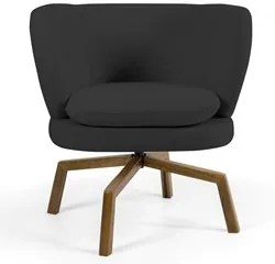 Kit 2 Poltronas Decorativas Base Ka Giratória Melissa Linho D-465 Chum