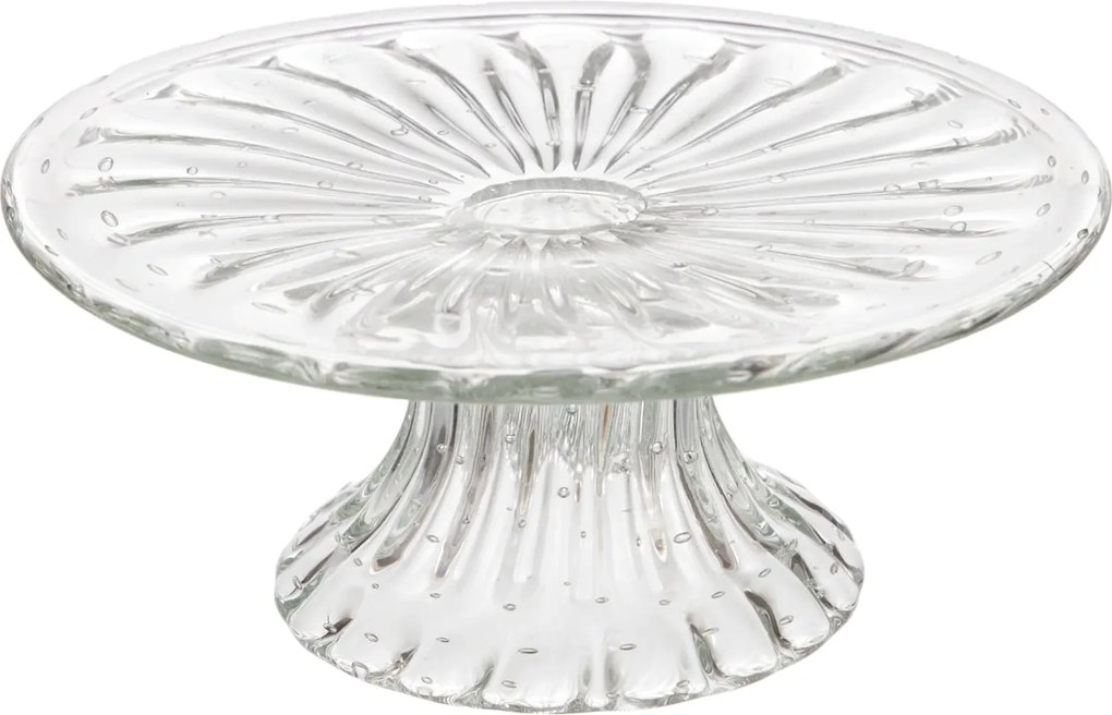 Prato p/ Bolo Murano Anna P Cristal Transparente