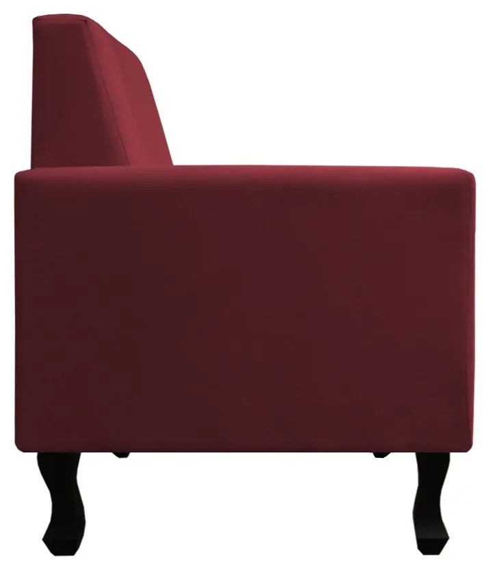 Poltrona Amamentação Sofia Suede Bordô