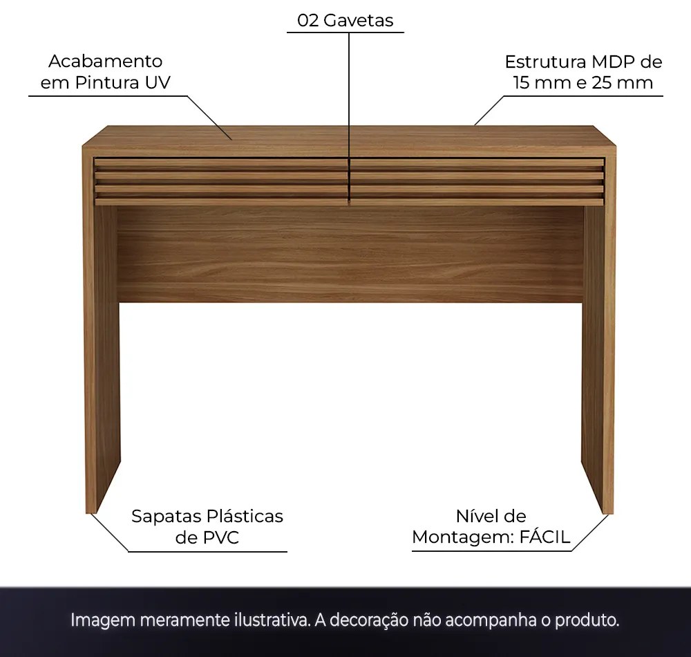 Aparador Decorativo Sala de Estar AP2309 MDP Natural G69 - Gran Belo