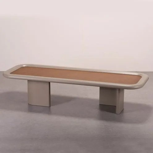 Mesa Centro Riviera Retangular Caramelo Base Fendi - 78178 Sun House