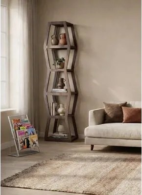 Estante Componível Tower Capuccino Woodyou 175x38x34 cm