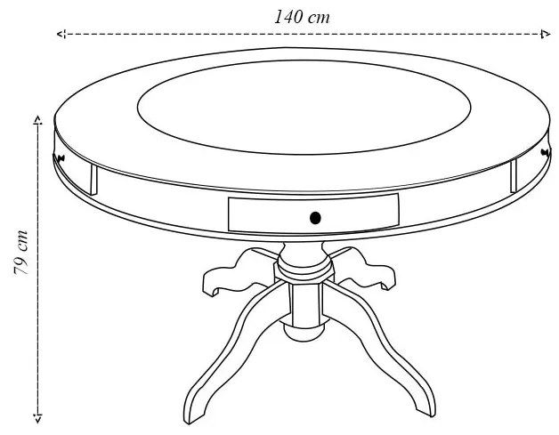 Mesa de Jogos Carteado 6 Lugares Bellagio com Gavetas e Tampo Reversível com Tecido Preto/Verde G42 - Gran Belo