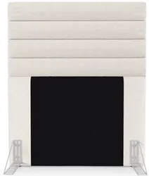 Cabeceira Cama Box Solteiro 90cm Rubi W01 Linho Cru - Mpozenato