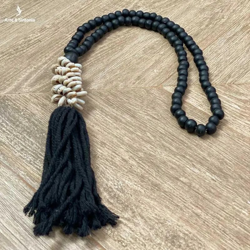 Colar de Madeira Boho