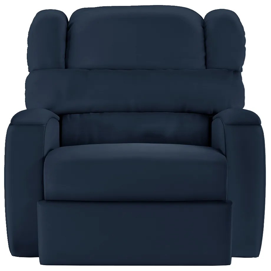 Poltrona do Papai Sala de Cinema Reclinável Kylie Manual PU Azul G23