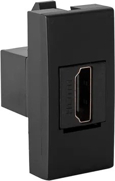 Módulo Tomada Hdmi Plástico Preto Inova Pro Class
