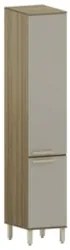 Paneleiro Armário de Cozinha 40cm 2 Portas Nádia Mocca/Avelã L01 - Mpo