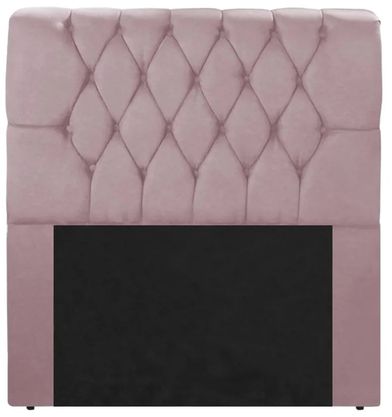 Cabeceira Marina para Cama Box Solteiro 1,00 m Estofada Suede Crepe