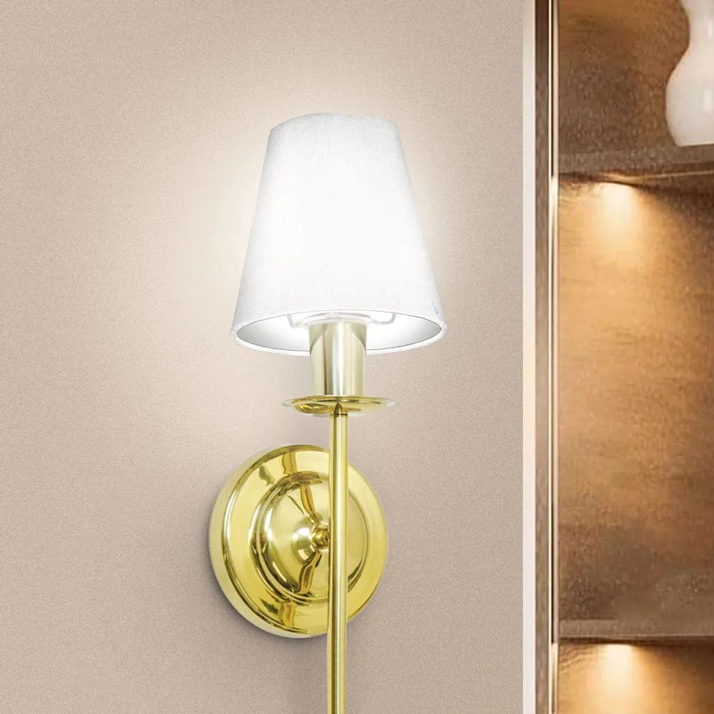 Arandela Cordoba 50X14X16,5Cm Metal Alumínio E Cúpula Tecido 01Xe27 G4... (PRETO)