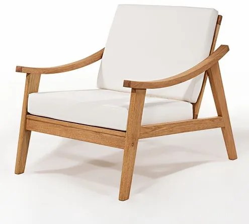 Poltrona Scarlet Almofadas Areia Base Stain Jatobá - 78421 Sun House