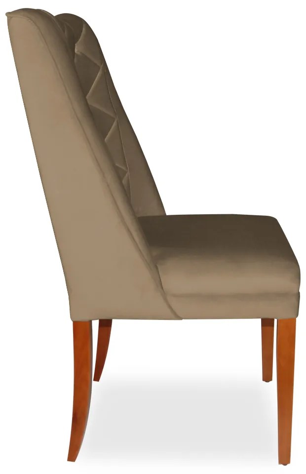 Kit 8 Cadeiras de Jantar Micheli Suede Nude