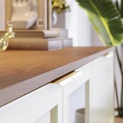 Balcão Aparador Buffet Vicky C05 Freijó/Off White - Mpozenato