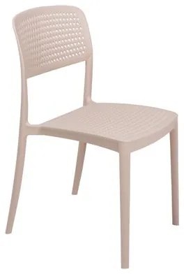 Cadeira Tramontina Serena Areia Empilhável em Polipropileno com Proteção Antimicrobiana